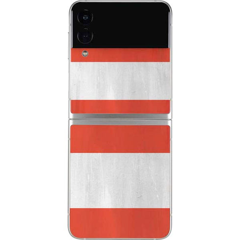 Peru Flag Distressed Galaxy Z Flip4 5G Skin